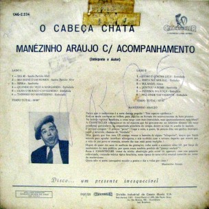Manezinho Araujo - O cabeca chata - verso