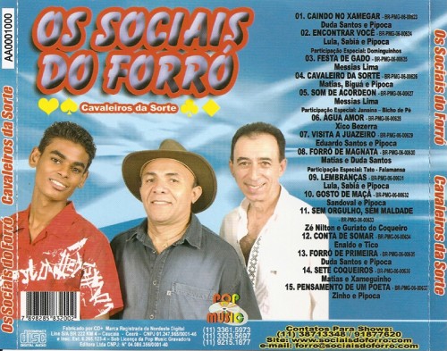 Os Sociais do forro - 2007 - Cavaleiros da sorte - verso