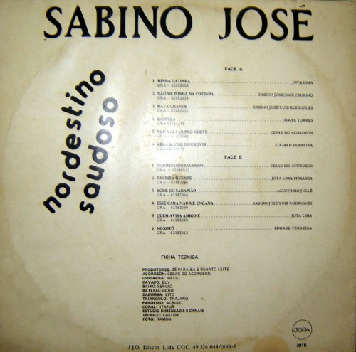 sabino jose verso