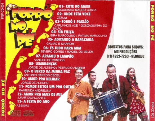 Forro no pe - Xote do amor verso