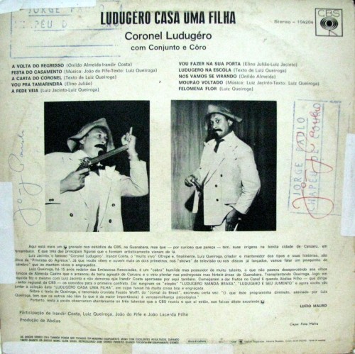 1971 - Coronel Ludugero - Ludugero casa uma filha - verso