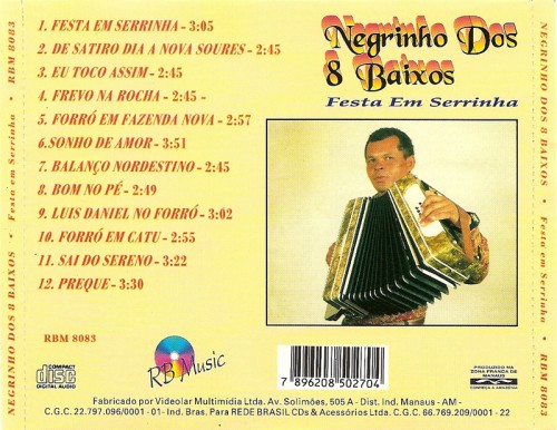 Festa em Serrinha - verso