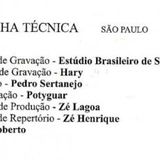 Ja Estou Chegando - ficha tecnica sp