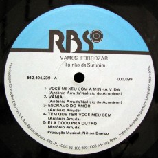 Toinho de Surubim - Vamos forrozar - selo a
