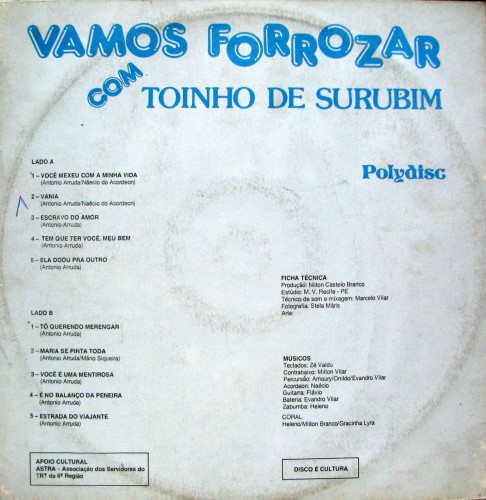 Toinho de Surubim - Vamos forrozar - verso