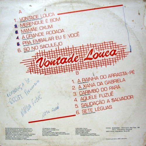 Marreiro e Teca Maravilha - Vontade louca verso