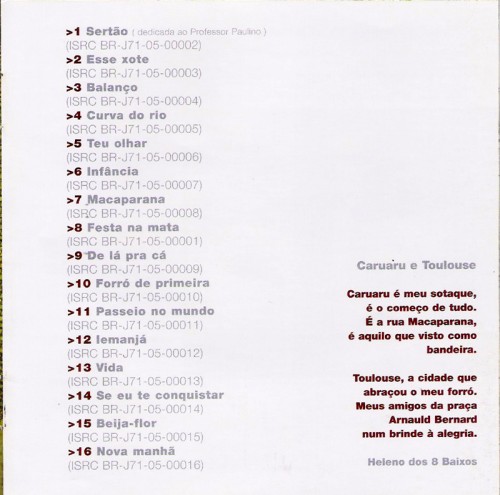 Heleno - Sertao rel musicas