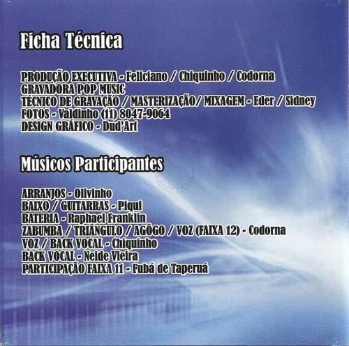 Trio Aconchego - 2010 - Sabor de mel ficha