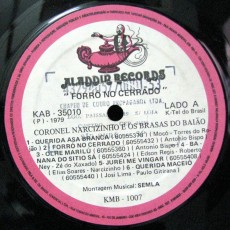 1979 - Coronel Narcizinho - Forro no cerrado - selo A