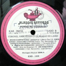1979 - Coronel Narcizinho - Forro no cerrado - selo B