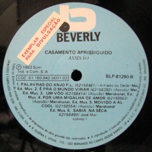 1983 - Assisao - Casamento aprissiguido - selo B