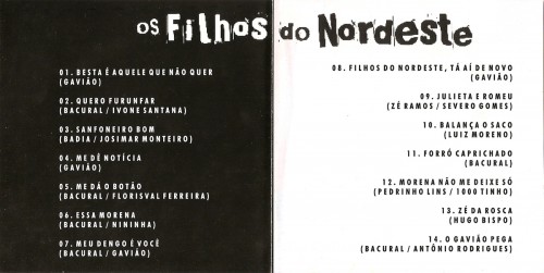 Filhos do Nordeste - Ta ai de novo - encarte