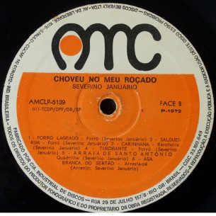 Severino Januario - 1972 - Choveu no meu rocado - selo B