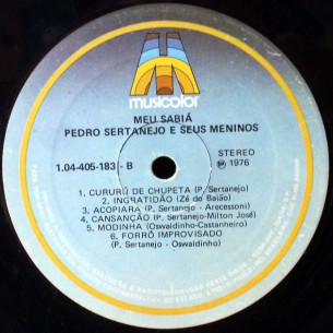 Meu Sabia - selo B