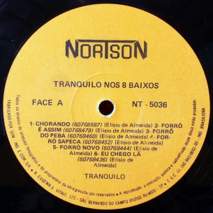 Tranquilo nos 8 Baixos - selo A