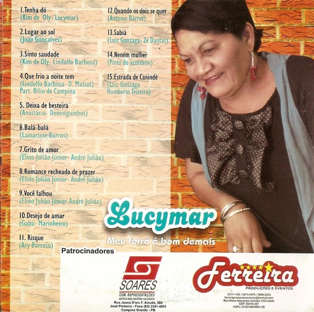 Lucymar - Meu forro e bom demais - verso